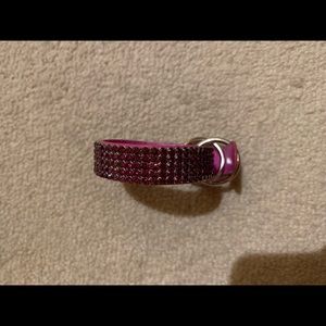 Genuine Swarovski hot pink crystal slim bracelet